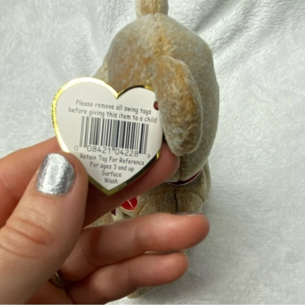 TY Beanie Babies 1999 Signature Bear - Original 1990s plush teddy bear 4228